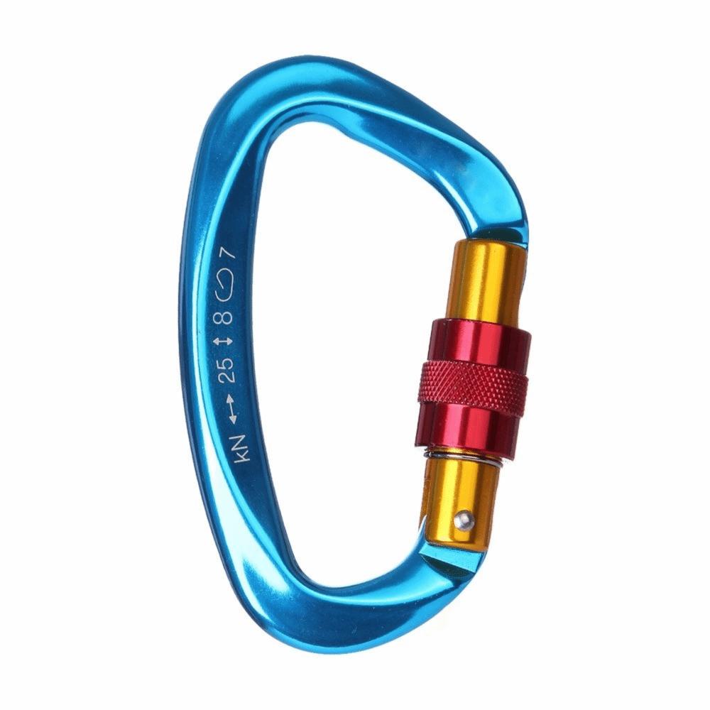 

Wear-resistant Climbing Buckle Aluminum Zinc Zinc Alloy Hammock Locking Clip Key Hook Camping синий/красный