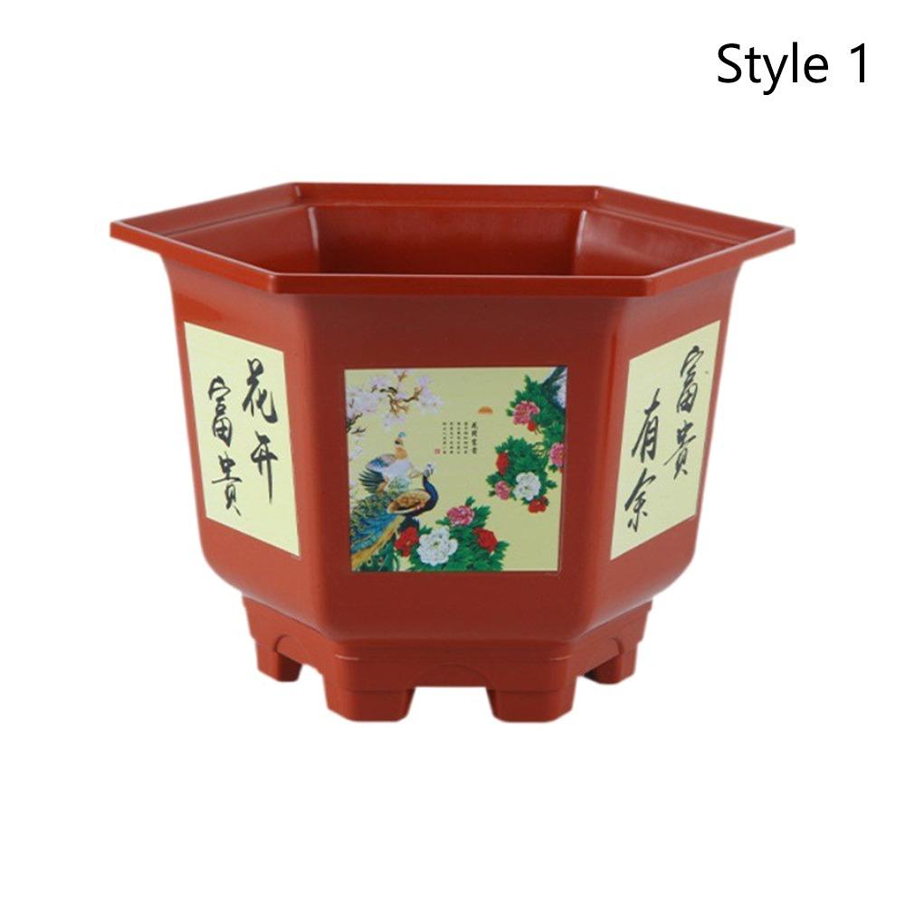 Thickened Potted Bonsai Plastic Hydroponic Planter Durable Water Planting Pots