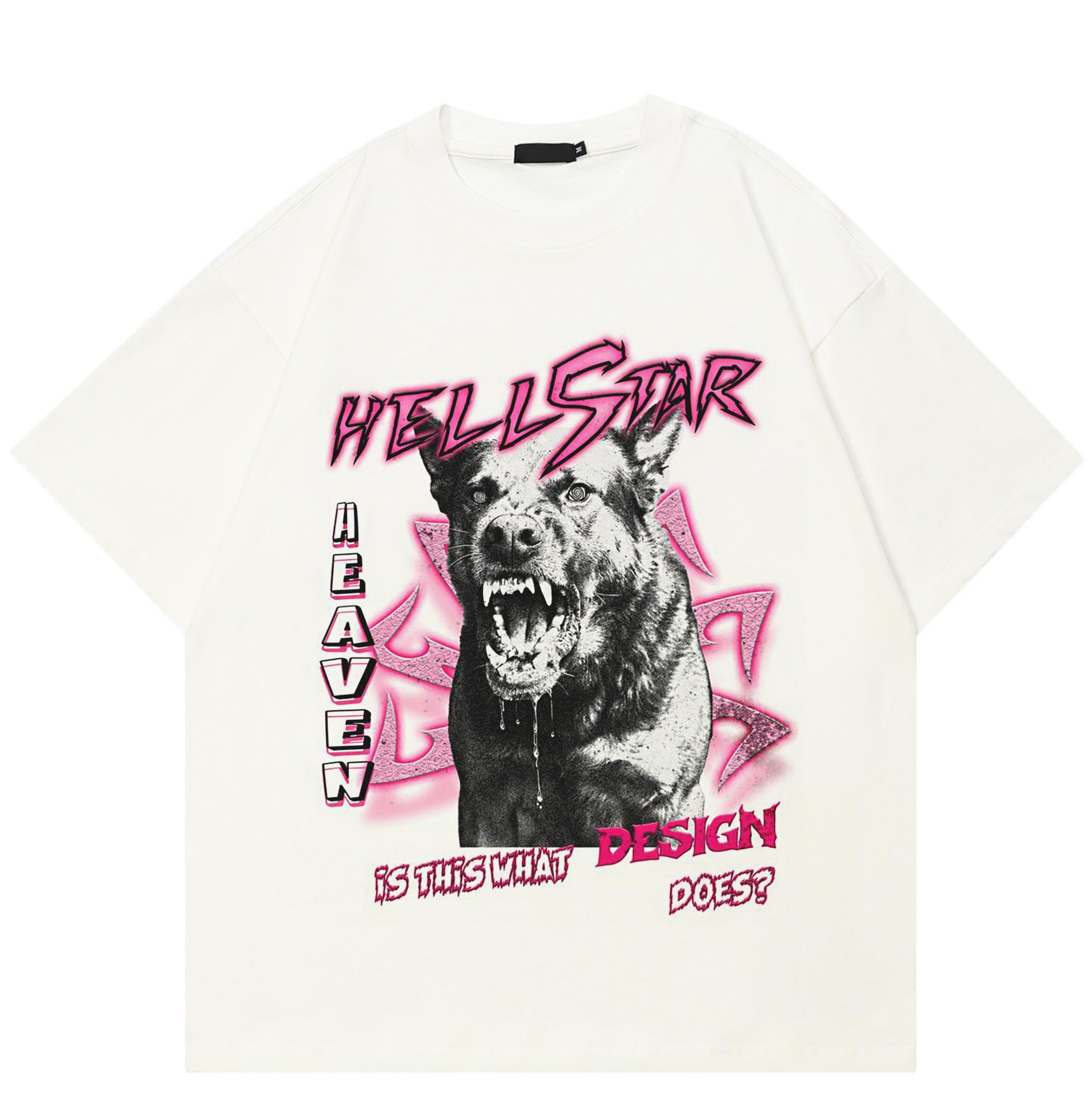 

2026 Men T-Shirt Streetwear QUARTER 24 Cerberus Graphic XXL білий