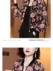 2025 Summer Plus Size Chiffon Cardigan - Women's Printed Long Sleeve Sun Protection Jacket for Middle-aged Moms