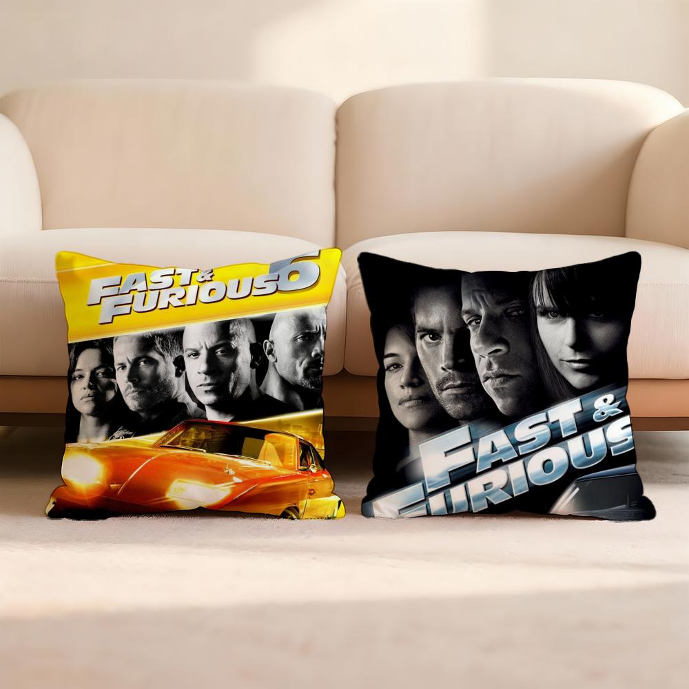 Movie T-The Fast The FuriousS Cushion Cover Home & Car Multi-Scene Pillow Cover - Reversible, Soft & Durable for Daily Use