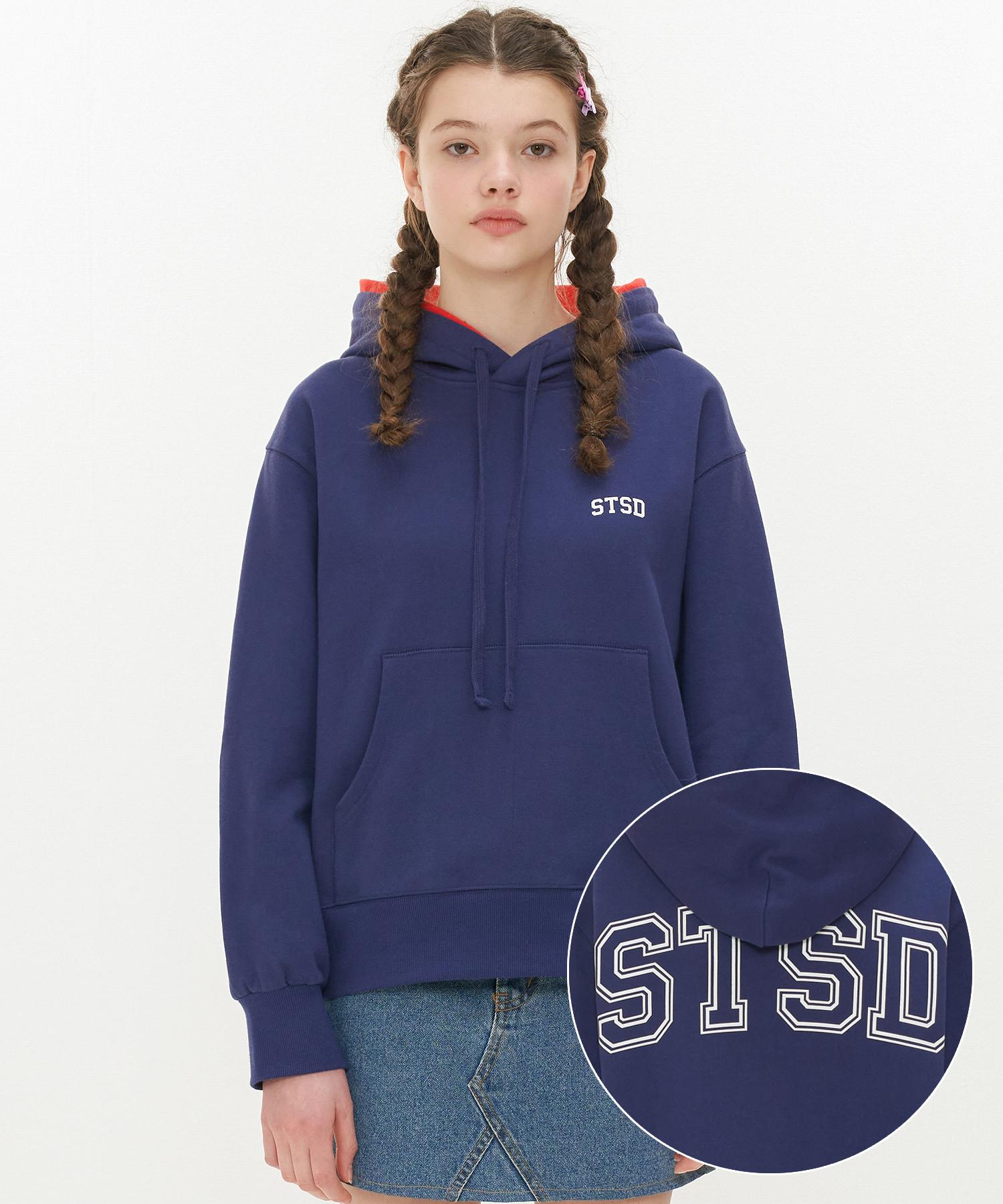 Street Standard [Stsd] Stsd Logo C/Mixed Hoodie (Sjyasss110_Nv)