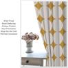 Mid-Century Vorhang, Gelb Vintage Abstrakt Boho Fensterdekoration Moderne Geometrische Kreise Kreisförmig Klassisch Retro 50er Jahre Bauernhaus