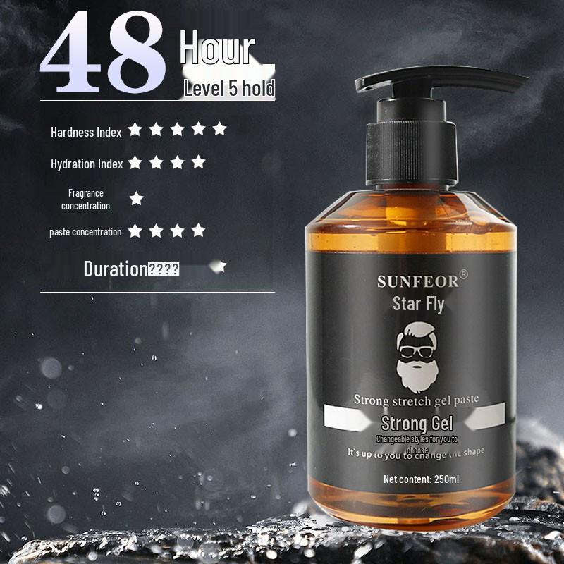 250ml Gel Pomata Tenuta Forte per lo Styling dei Capelli