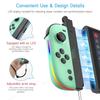 Magnetic RGB Joycons Game Controller for Switch 2 Joypad with Wrist Strap NS2 Gaming Joycon Lanyard Grip Switch Accessories