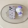 Sheer Purple Floral Phone Case for iPhone 17, 16 Pro Max, 15, 14 - Dog & Cat Friendly