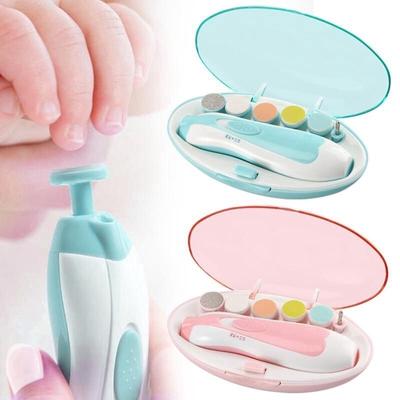1PC Baby Elektrischer Nageltrimmer Kid Nagelpolierer Werkzeug Babypflege Multifunktionaler Fingernagelschneider Trimmer Säuglingsmaniküre-Set