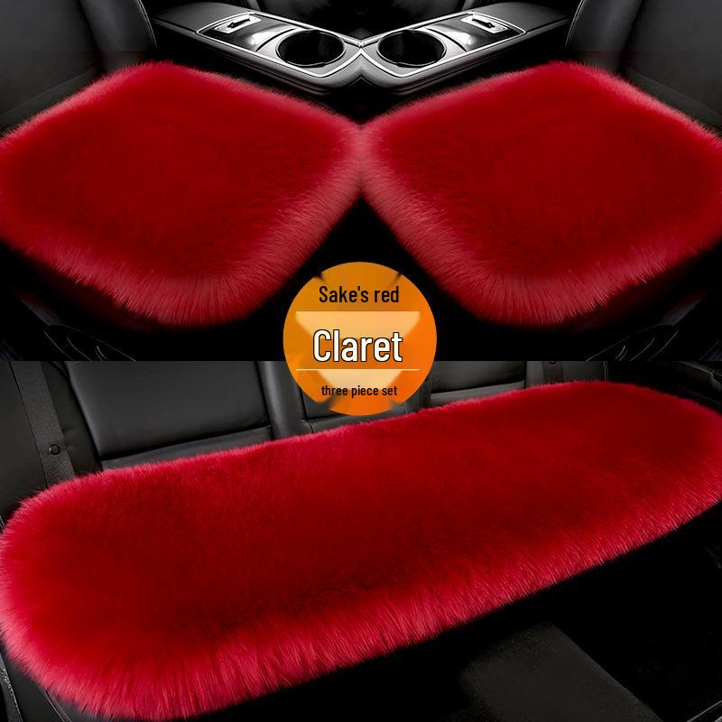 Winter Furry Car Seat Cushion for Rear and Driver Seats