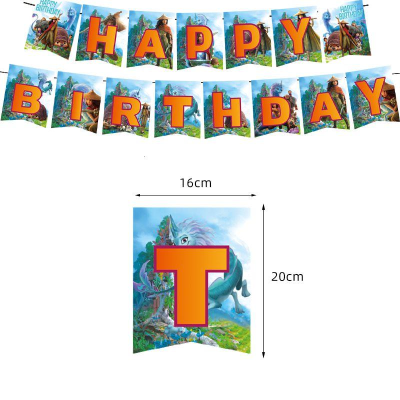 Raya und der letzte Drache Partyzubehör Geschirr Teller Becher Banner Tischdecke