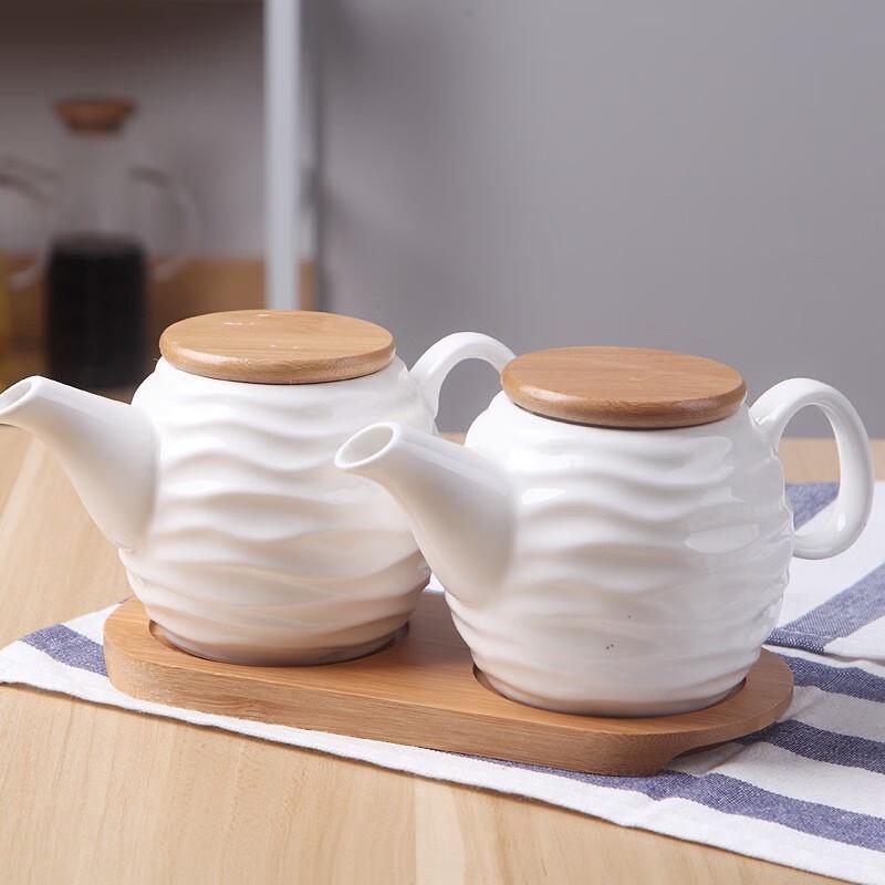 Qianxing Ceramic Seasoning Cruet Set (2 Pots)
