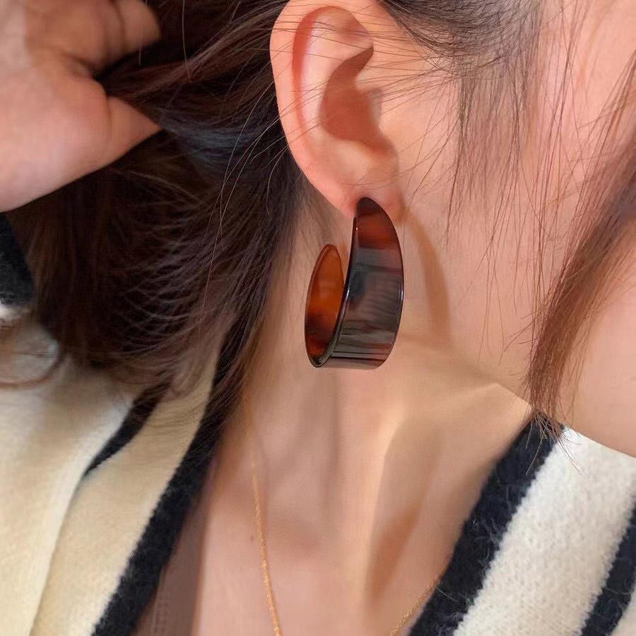 2023 Trend Popular Brand Earrings Luxury Jewelry for Women Fashion Designer Eardrop Fine Quality Women's Half Bend Ear Stud