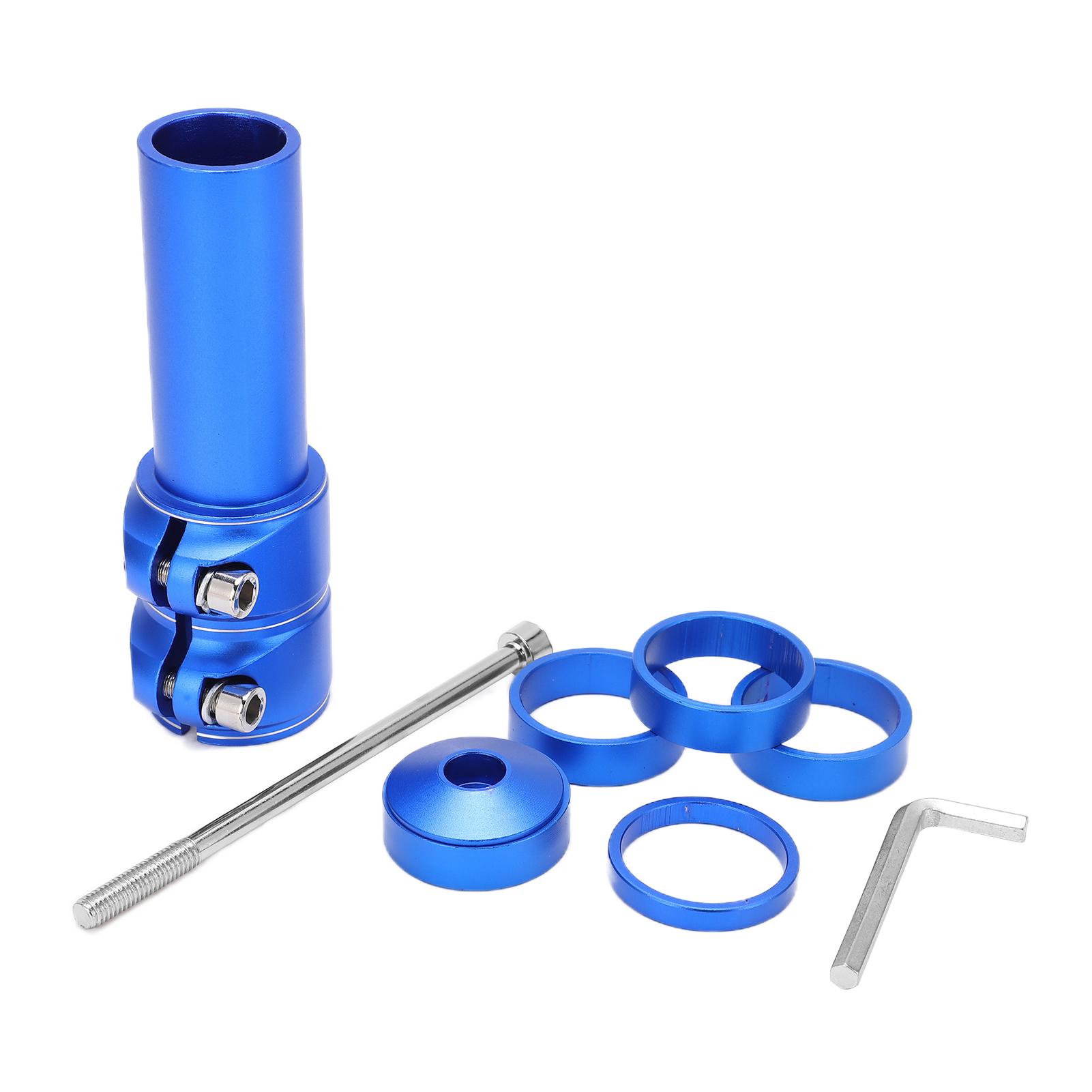 Удлинитель выноса горного велосипеда из алюминиевого сплава, удлинитель трубок передней вилки велосипеда для горного и шоссейного велосипеда, синий