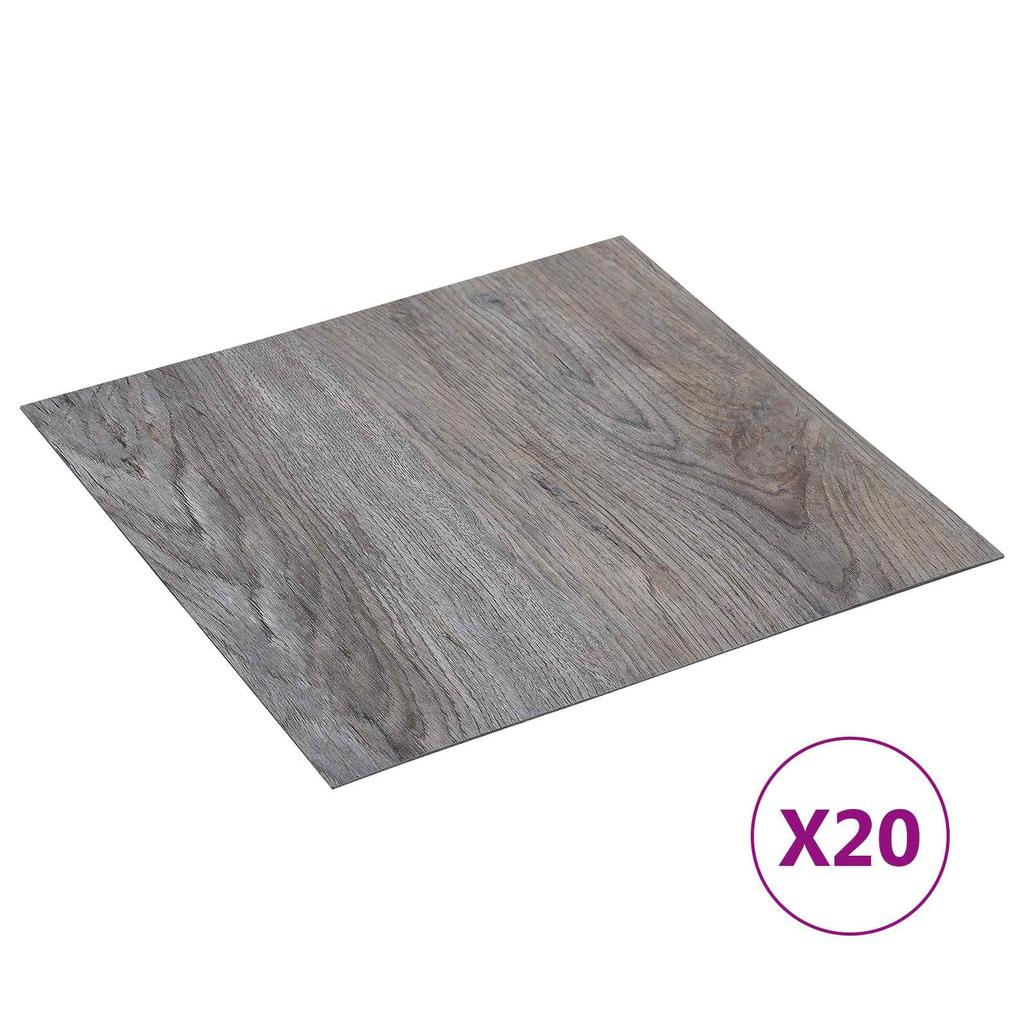 Self Adhesive Floor Planks 30.5 X 30.5 Cm 20 Pcs PVC