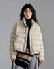 Winter new white duck down jacket design sense niche pocket stand-up collar casual jacket women