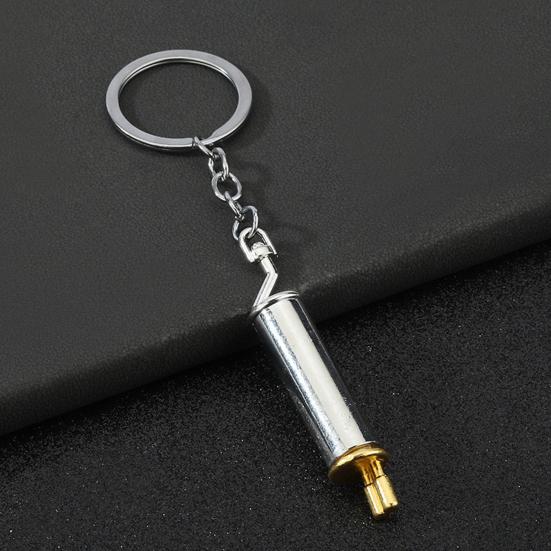 Car Exhaust Pipe Keychain Exhaust Pipe Pendant Keychains for Car Keys Backpack Creative Keychains Gifts for Men Friends Car Enthusiasts