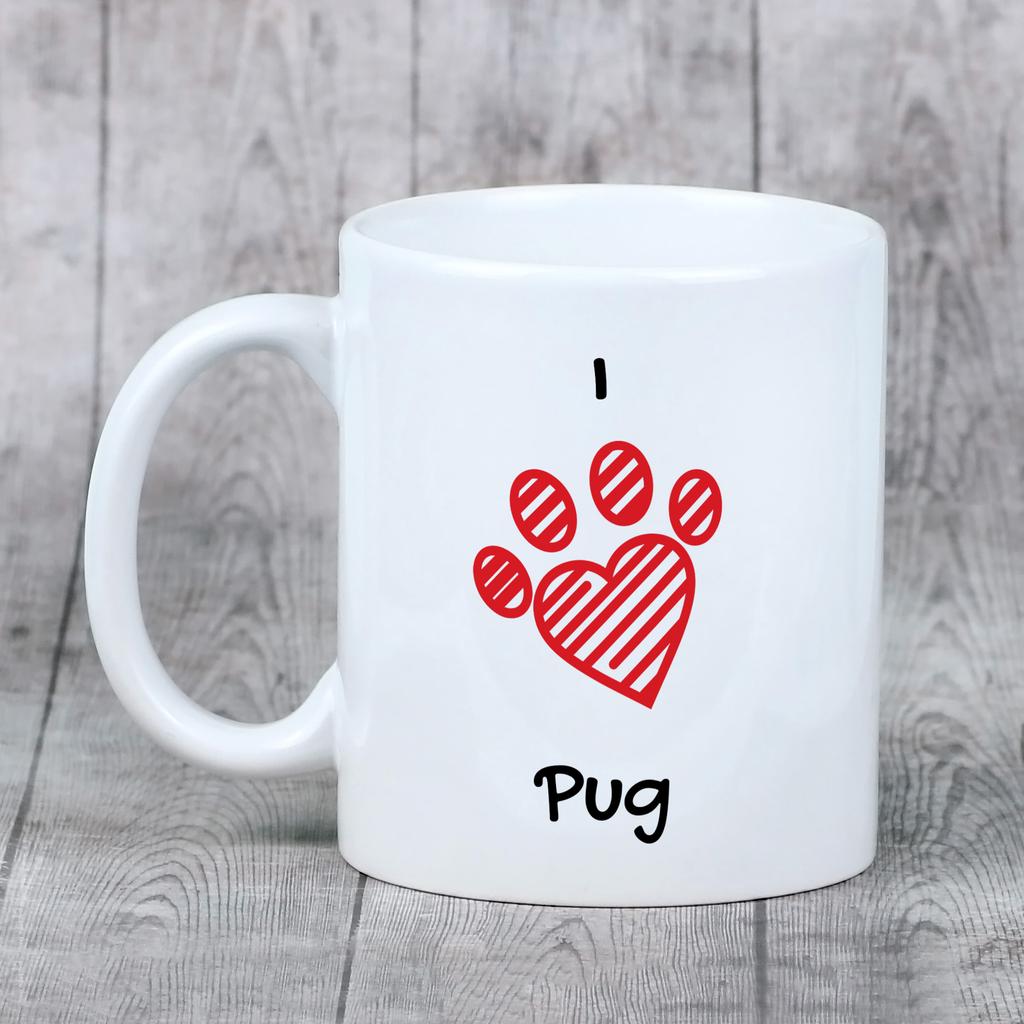 Pug - cup with a dog, cute cup with graphics, a gift with your photo from the Art-Dog brand