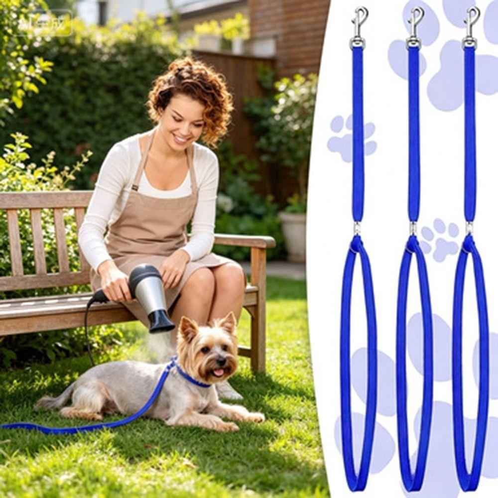 Nylon Pet Grooming Restraint Rope Solid Color Adjustable Dog Grooming Leash Durable Lightweight Pet Fixed Rope Home Grooming