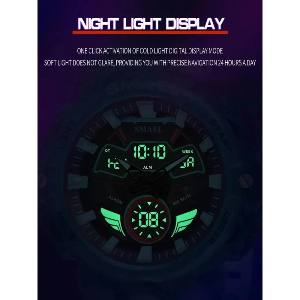 Men Sport Watches  Original Wristwatches Dropshipping Brand 50M Waterproof Clock 8085 Alarm Young Yellow New Quartz Watch