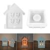 Love House Candle Holder Mold with Base for Making Candle Holder Tealight Holder Decorations Gypsum Ornament