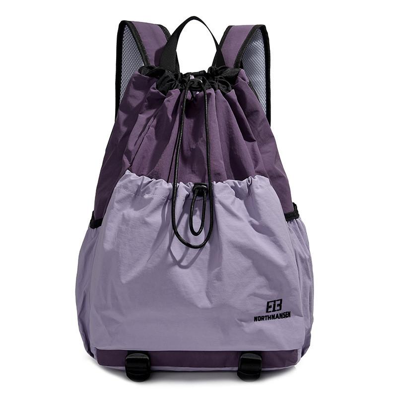 Colour Tone Double Spacious Adjustable Drawstring Oxford Backpack Breathable