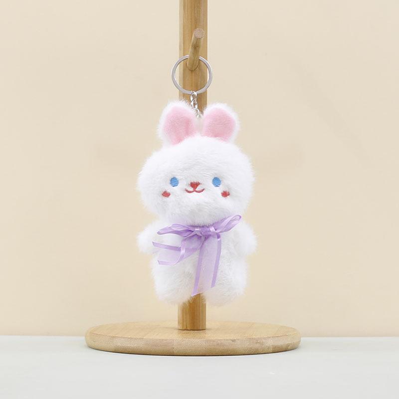 Bear Whimsical Stuffed Keychain And Lovely Bunny Bag Pendant For Use Everyday