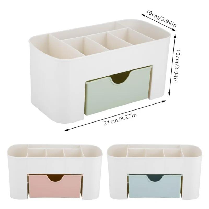 1/2PCS Cosmetic Drawers Jewelry Display Case Double Layer Plastic Makeup Storage Box Nail Art Tool Sundries Organizer Box