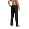 Men's Linen-Cotton Drawstring Beach Pants, Straight Leg Loose Fit Casual Trousers