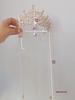 Exotic Princess Palace-Style Gold Crown with Tassels and Forehead Chain for Travel Photography