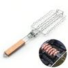 Grilling Basket,Mesh Barbecue Sausage Grilling Rack Net,Picnic Camping BBQ Net,Home Kitchen Barbecue Grilling Accessories.