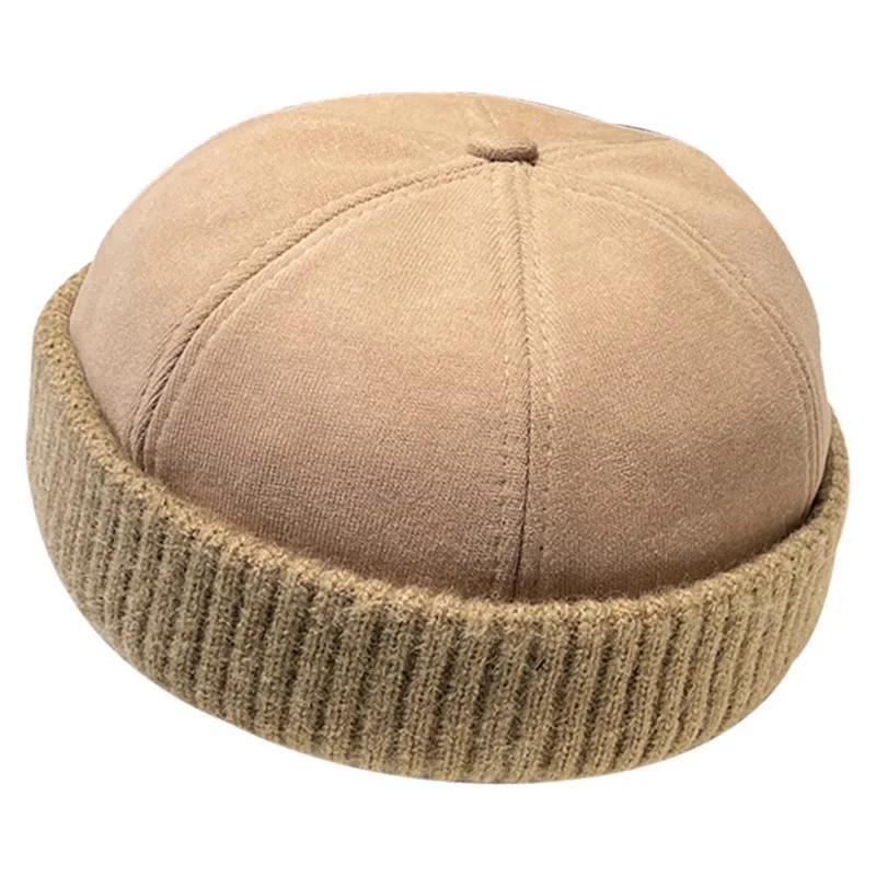 

2025 Autumn/winter beret, melon skin hat, versatile and personalized for men and women, hip-hop retro landlord hat, trendy hat 56-58cm