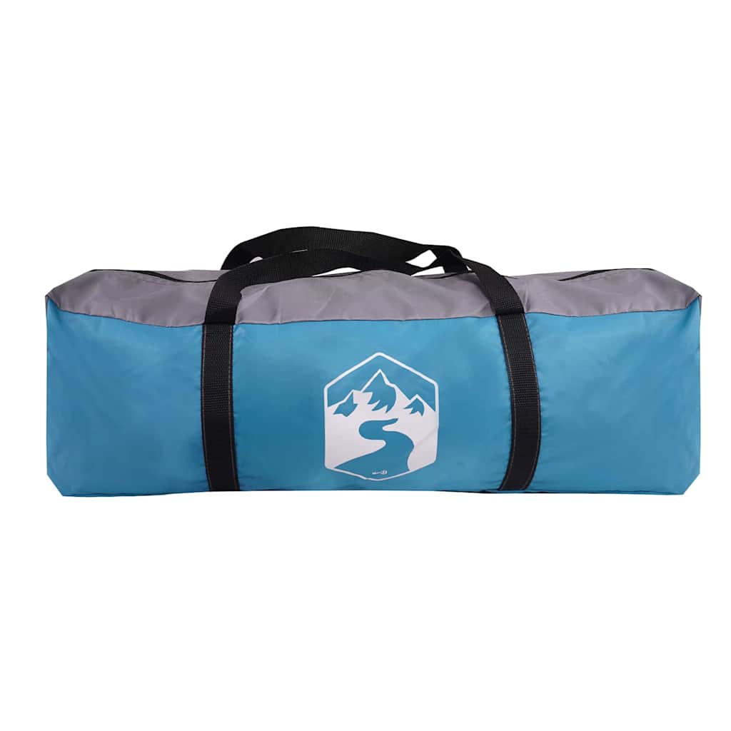 16 Person Family Tent with Roof Blue 680 x 510 x 210 cm
