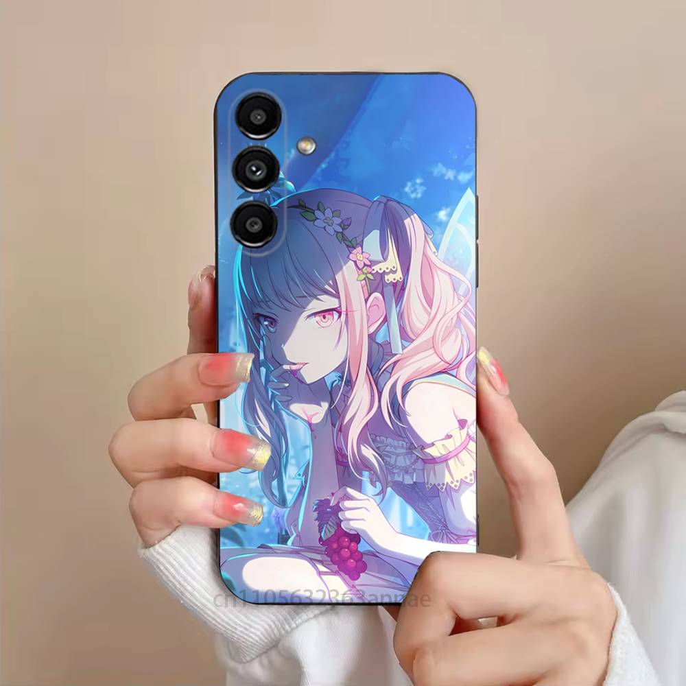 P-project Game Sekai M-Mizuki Phone Case For Samsung S25,24,21,22,23,S30,Ultra,S20,Plus,Fe,Lite,Note,S10,S9,Black Soft Shell