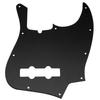 Musiclily Pro Jazz Bass Pickguard for American Jazz 1 Piece 10-Hole 4-String Bass, Black,