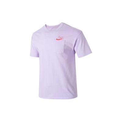 Sportswear Dopamine Logo Print Breathable Short Sleeve T-Shirt Men Tops Purple HF6594517