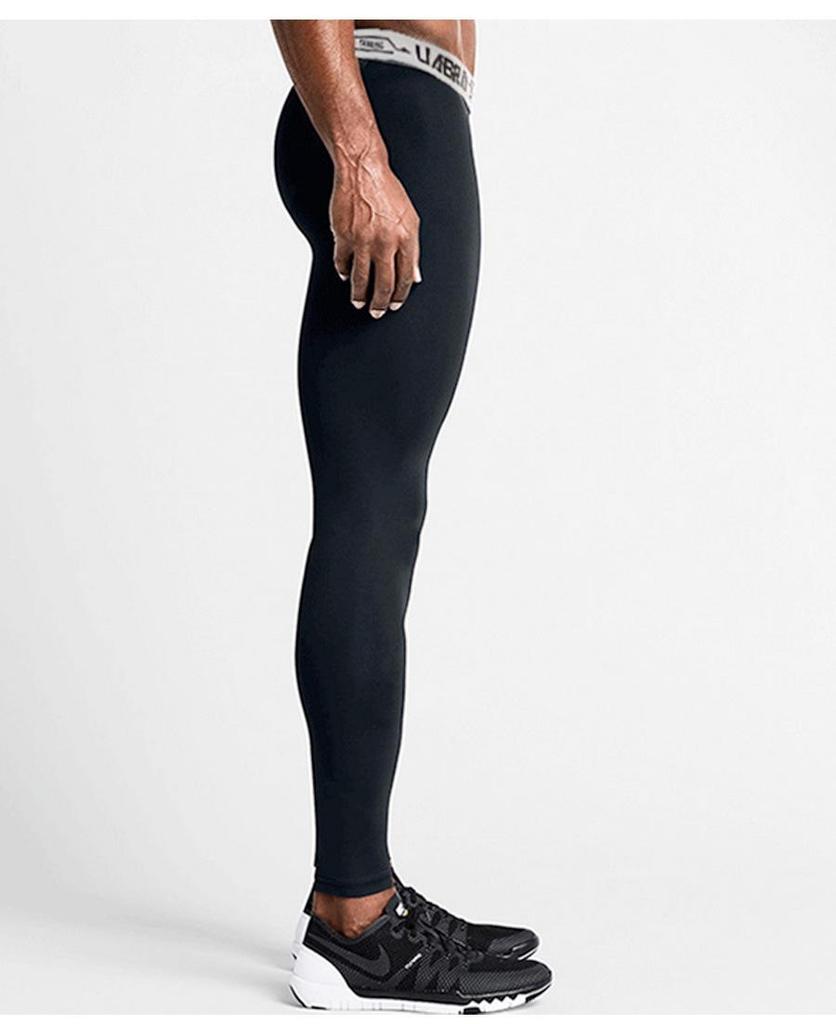 Men's European & American Basketball Compression Tights - Quick-Drying, Outdoor Fitness Base Layer Pants