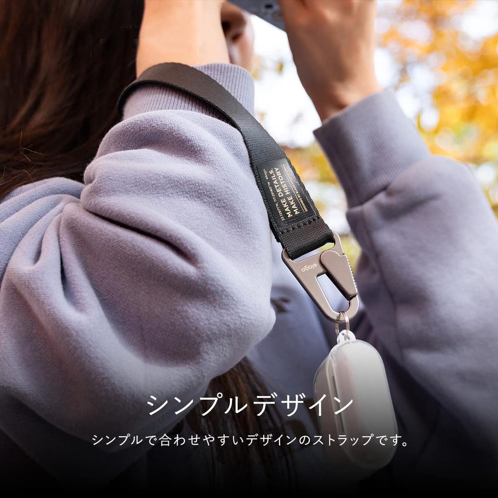 Carabiner Hand Strap Simple Stylish Compatible with Stable and Wrist Strap with Carabiner with Various CARABINER STRAP Stone [elago] D-ring O-ring