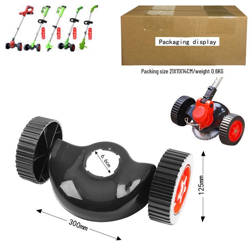 Rechargeable Lithium Battery Lawn Mower with Wheels - Compact Weeding Tool
