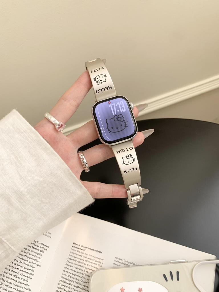 Kompatibles Katzenarmband für Apple Watch Serie S11/10/9/8/7/6/5/SE - 20mm Band