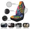 Universal Car Seat Covers Abstract Art Digital Print Waterproof Airbag Compatible Front Rear Seat Protectors Full Set Easy to Maintain