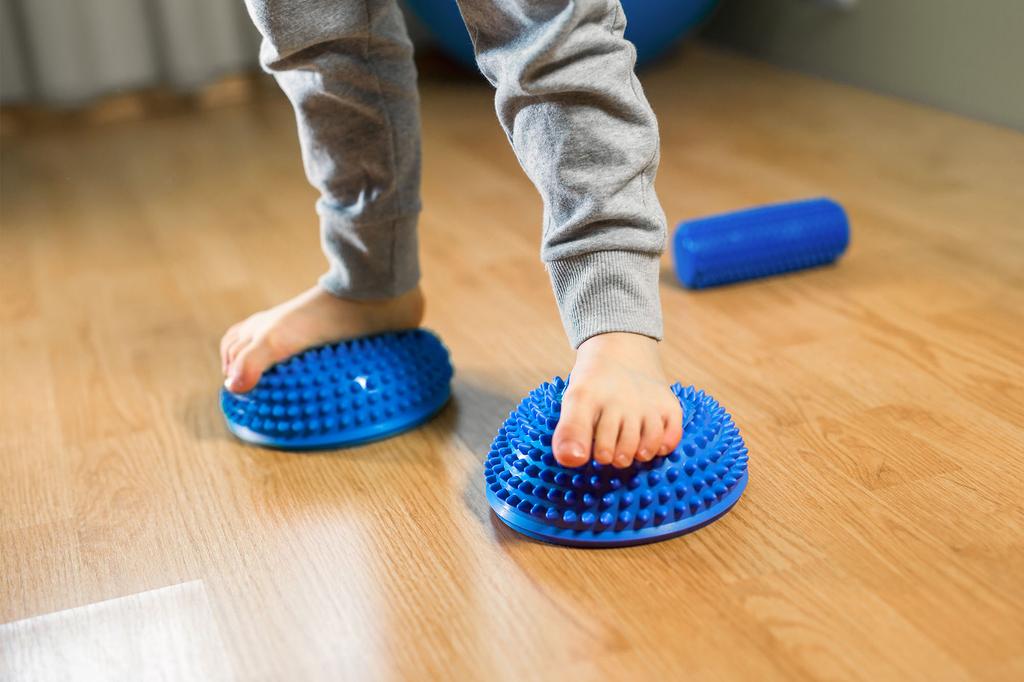 Sensory Hemispheres With Protrusions For Rehabilitation, Set Of 2 Rebel Active