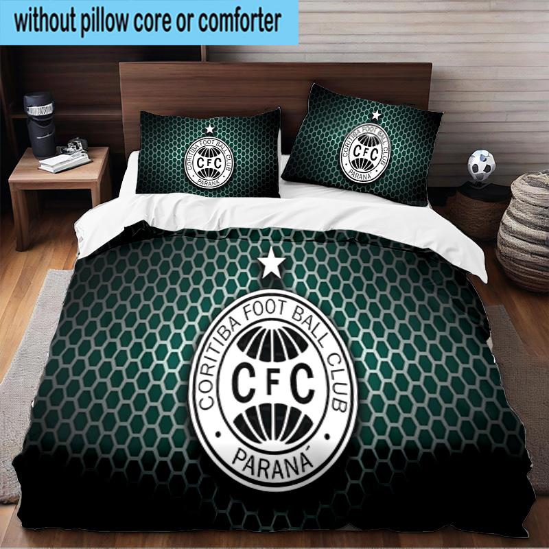 3PCS Coritiba Football Club Crest Bedding Set For Bedroom, Dormitory,Including 1pc Duvet Cover And 2pcs Pillowcases Large size Fan gift