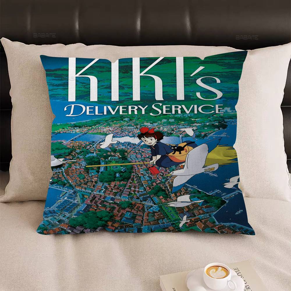 K-Kikis D-Delivery S-Service Pillow Cover for Bedroom Room and Living Room Sofa Decorative Cushion Cover