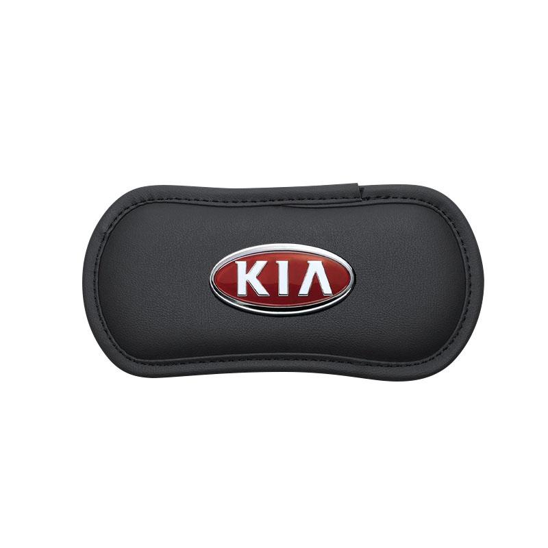 1Pcs Leather Car Pillow Car Knee Pad Elastic Memory Foam Leg Pad For Kia Rio Sportage R K3 K4 K5 K6 K7 K8 Ceed Sorento Cerato Soul