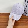 New baseball cap women's spring and summer face small outdoor simple soft top sun hat couple breathable and versatile