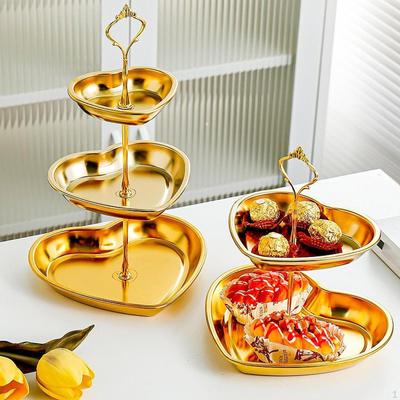 Présentoir à cupcakes Gâteau Fruits Pâtisserie Support, Assiette de service à étages pour table à dessert