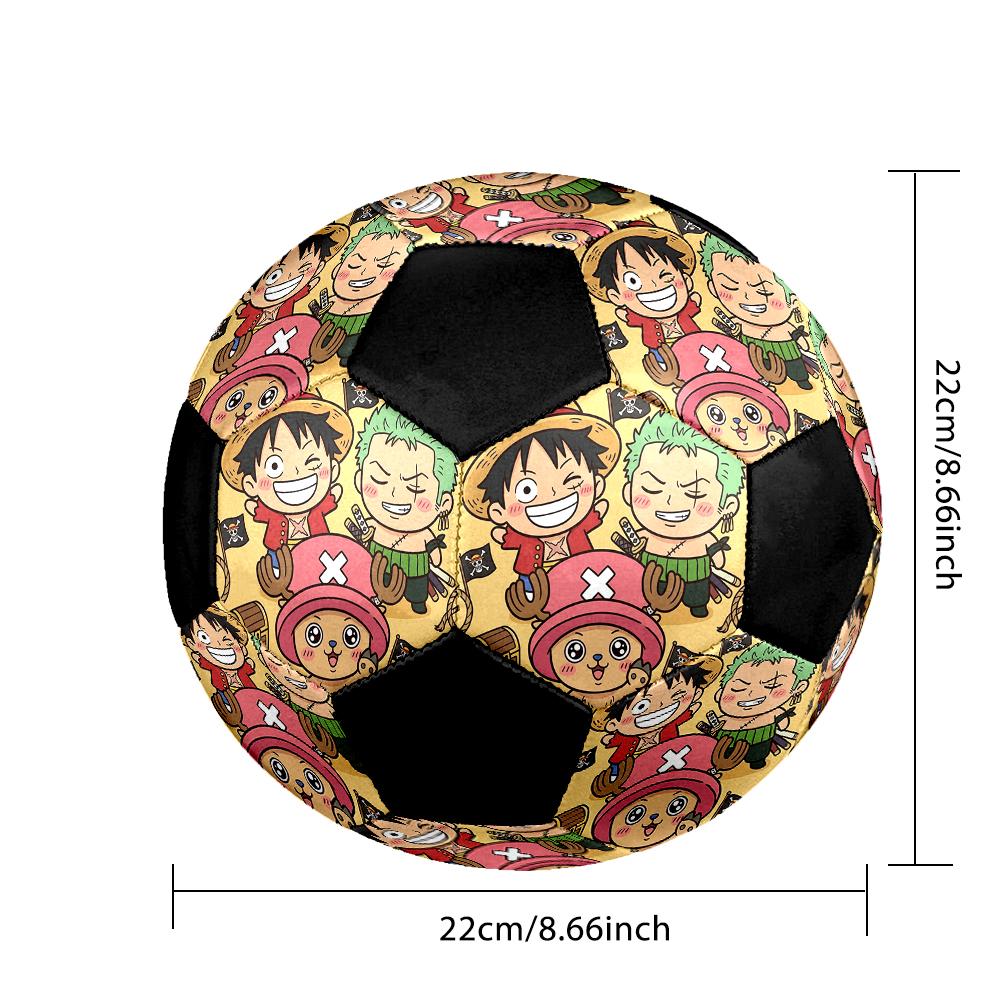 1pc One Piece Football Soccer Ball Size 5 Indoor Soccer Ball Fashion Colorful Backyard Game -Great For Sports Fans Gift HE71