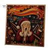 Seasonal DIY Art Supplies Xmas Faux Pearl Kit, Santa Claus Reindeer Painting Calming Hands On Hobbies Sparkling 3D Festive Wall Craft Kit for Adults,