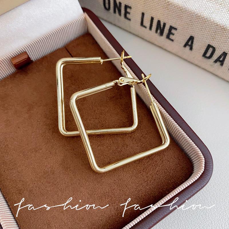 S925 Silver Needle Statement Hoop Earrings - Elegant, Versatile, Lightweight, Simple Luxury for Women
