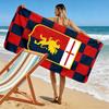 Genoa CFC Poster Beach Towel, Large Soft Quick Dry Towel for Beach Camping Swimming