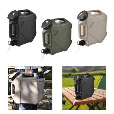 Recipiente de Água de 10L Jarra de Água com Torneira Recipiente para Beber Balde de Água Transportador de Água para Churrasco Viagem Acampamento Piquenique Caminhada